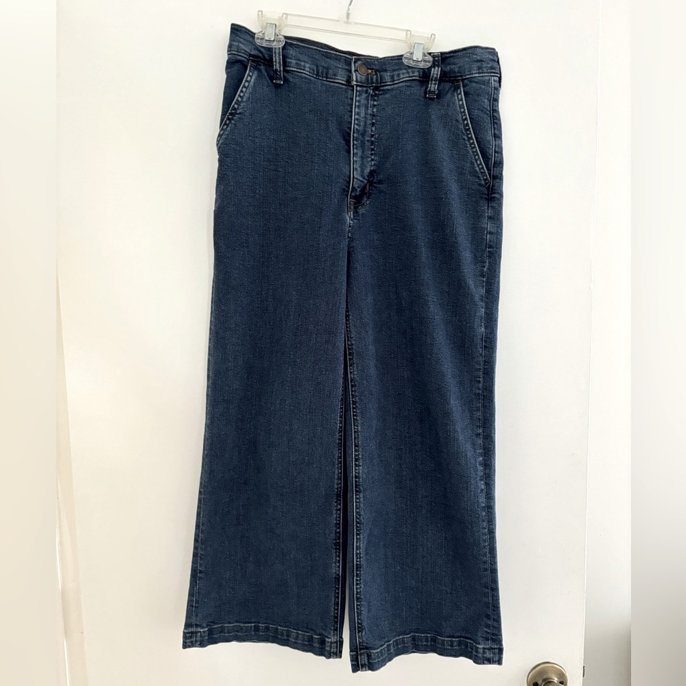 J.Crew Wide Leg Crop Denim Pants. Size 30